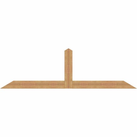 Ekena Millwork Portland Smooth Timber Gable Bracket, Western Red Cedar, 96"W x 28"H x 1 1/2"D x 5 1/2"F, 7/12 Pitch GBW096X28X0206POR00SWR
